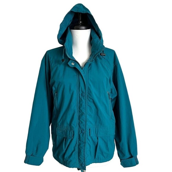 LL Bean vintage lightweight Jacket S Hooded Barn Y2K Gorpcore Hiking Trail - Picture 1 of 11